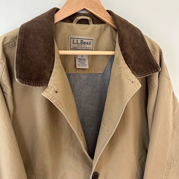 L.L. Bean Men's Khaki Chore Coat - Picture 3 of 7